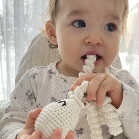 Käsitöö kõristi kaheksajalg, kreem