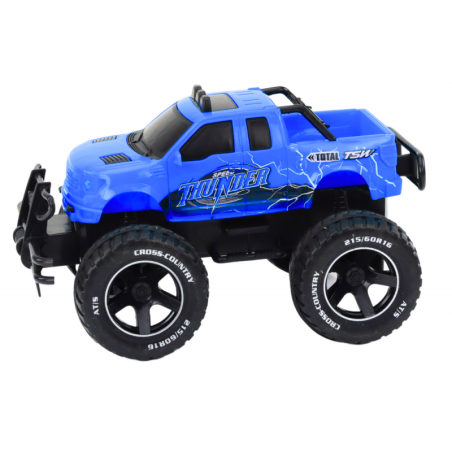 Mänguauto kaugjuhitav maastikuauto RC 1:18 sinine