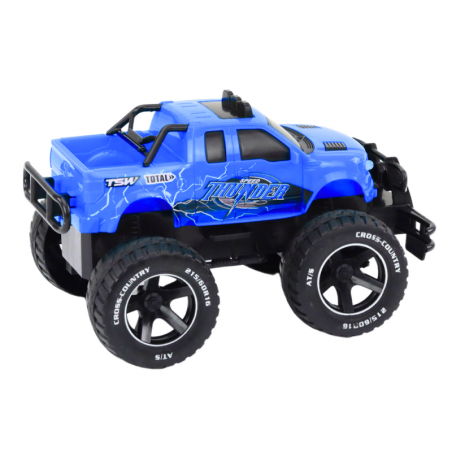 Mänguauto kaugjuhitav maastikuauto RC 1:18 sinine