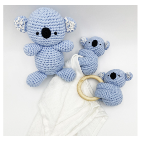 Närimisrõngas - kõristi, koaala, sinine