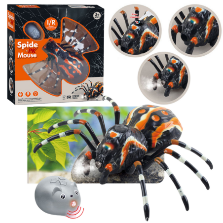 Kaugjuhitav Spider Tarantula infrapuna must R/C ST