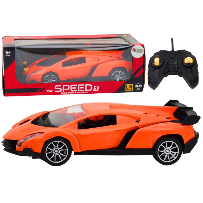 Kaugjuhitav sportauto Orange RC Car 1:16