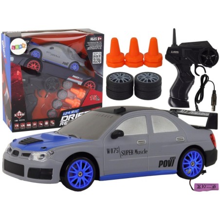 Kaugjuhtimisega sportauto R/C 1:24 hallid vahetatavad veljed
