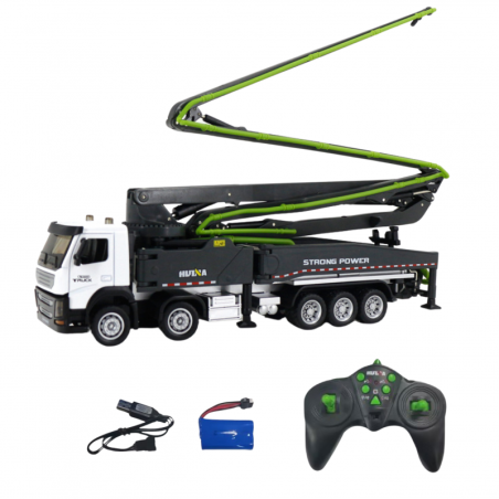 RC puldiga betoonisegisti veoauto kaugjuhitav Huina Gray 1:18