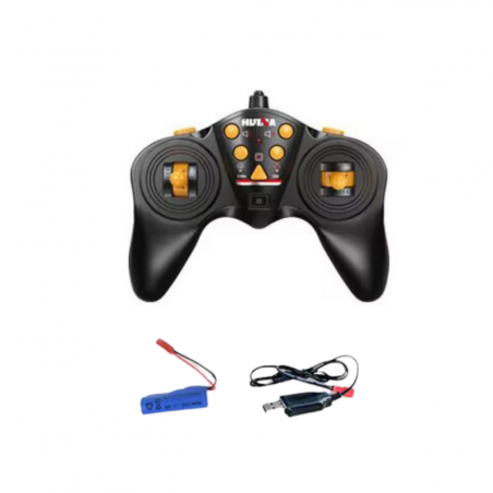 Huina 1:18 Puldiga Veoauto Haagisega + Ekskavaator, Tuled ,Heli