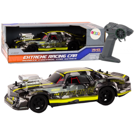 RC puldiga auto 1:16 Rubber Wheels Drift Black