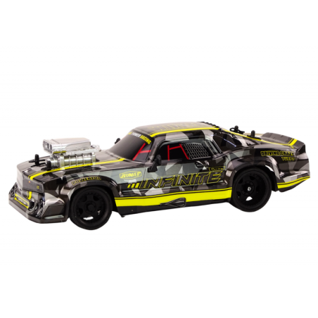 RC puldiga auto 1:16 Rubber Wheels Drift Black