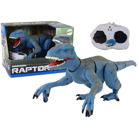 Kaugjuhtimisega dinosauruse Velociraptor Sound Roaring Blue