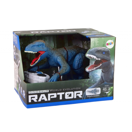Kaugjuhtimisega dinosauruse Velociraptor Sound Roaring Blue