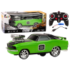Kaugjuhtimispuldiga auto 1:18 Drift 360 tuled kõlavad roheliselt