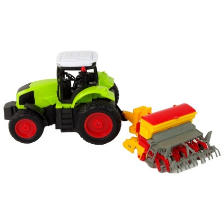 Põllumajandussõiduk traktor koos pressiga R/C 1:16 Green