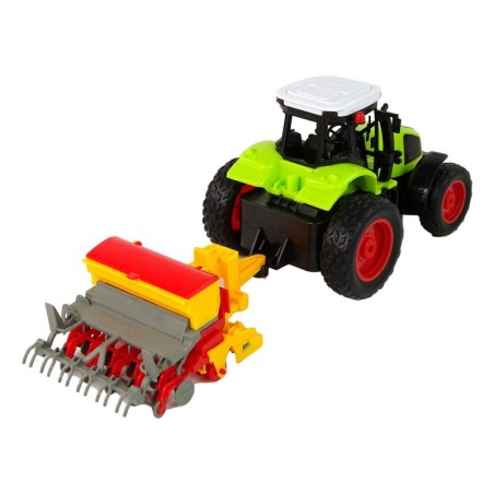 Põllumajandussõiduk traktor koos pressiga R/C 1:16 Green