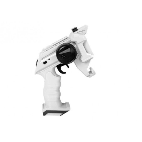 Püstoliheitja auto 2 in 1 kaugjuhitavad vahtkettad, valged