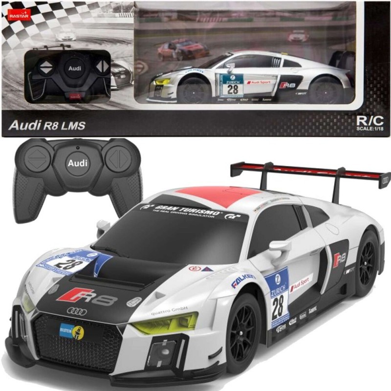 Auto R/C 1:24 Kaugjuhitav Sport AUDI R8 LMS Valge