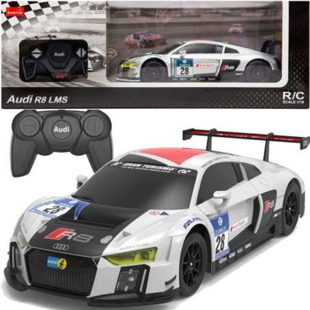 Auto R/C 1:24 Kaugjuhitav Sport AUDI R8 LMS Valge