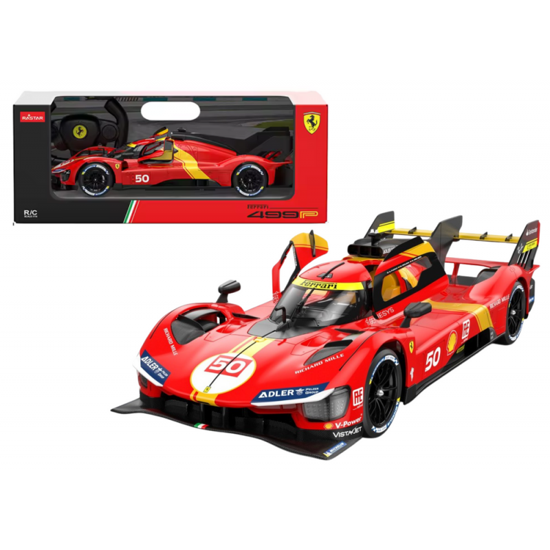 Auto R/C 1:24 Kaugjuhitav Sport Ferrari 499P Punane