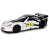 Võidusõidusportauto R/C 1:18 Corvette C6.R valged 2,4 G tuled