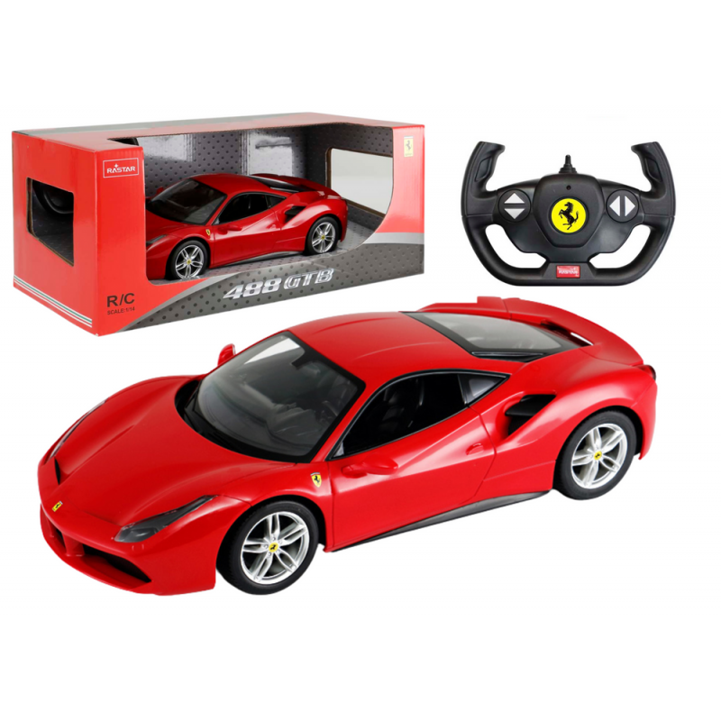Rastar puldiga auto 1:14 Ferrari 488 GTB Red