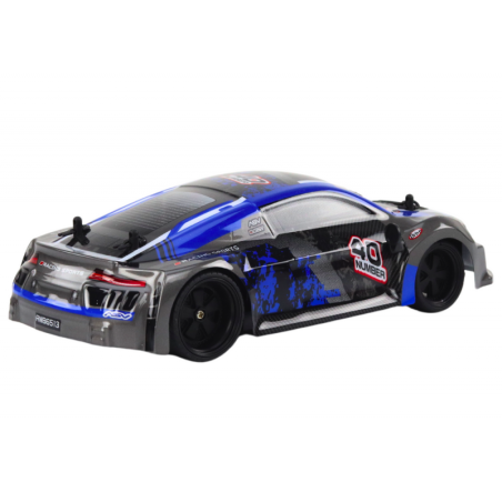 RC Remote Control Car 1:18 Rubber Wheels Drift Blue
