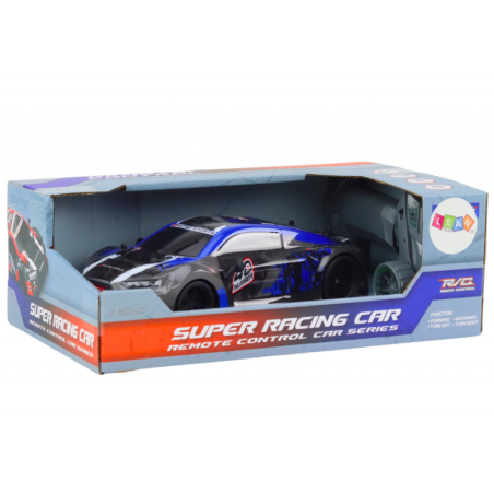 RC Remote Control Car 1:18 Rubber Wheels Drift Blue