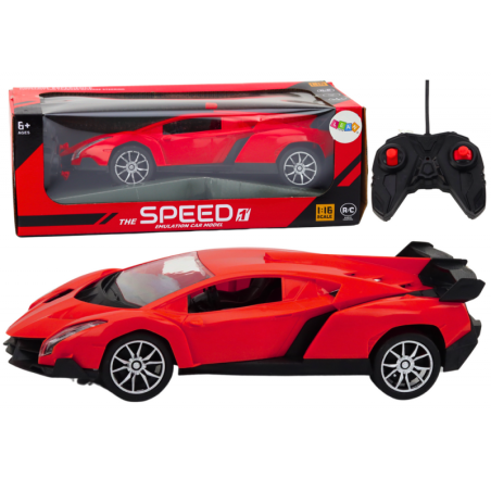 Kaugjuhitav sportauto punane 1:16 RC-auto