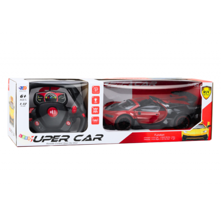 RC Sports Car 1:12 Opening Door Red