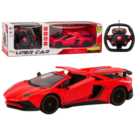 RC Sport auto puldiga 1:12 Opening Doors Red