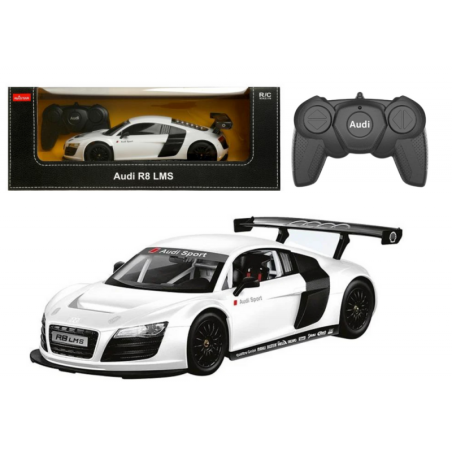 RC sportauto 1:18 kaugjuhitav Audi R8 valge