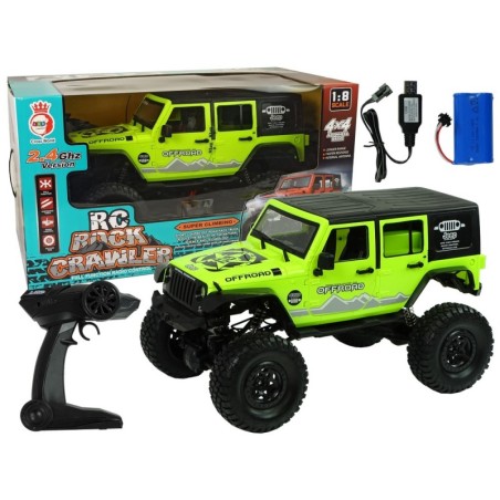 Rock Crawler 2,4 GHz rohelised 4x4 amortisaatorid