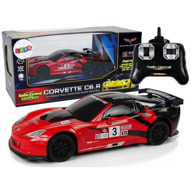 Sportauto R/C 1:24 Corvette C6.R punased 2,4 G tuled