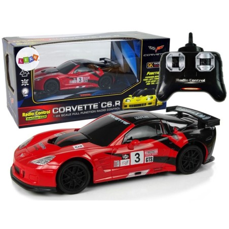 Sportauto R/C 1:24 Corvette C6.R punased 2,4 G tuled