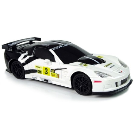 Sportauto R/C 1:24 Corvette C6.R valged 2,4 G tuled