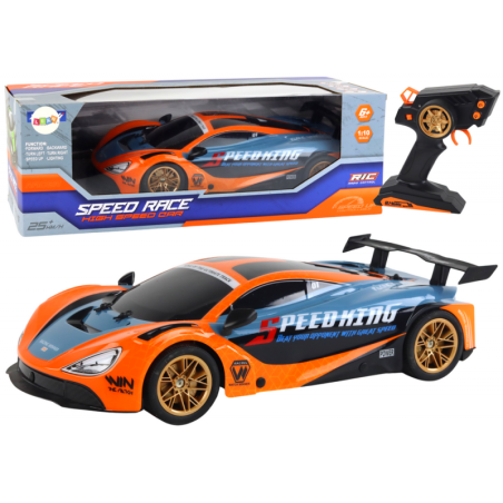 Suur puldiga juhitav sportauto 1:10 oranž