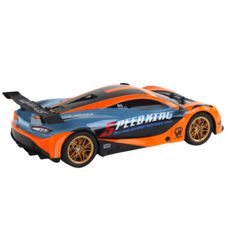 Suur puldiga juhitav sportauto 1:10 oranž