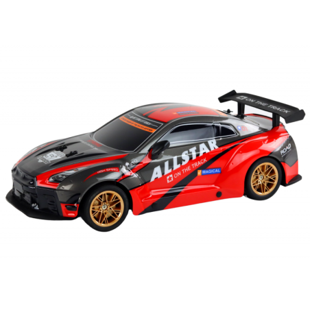 Suur puldiga juhitav sportauto 1:10 punane