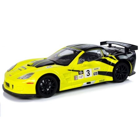 R/C Racing Sport Car 1:18 Corvette C6.R kollane 2,4 G tuled