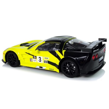 R/C Racing Sport Car 1:18 Corvette C6.R kollane 2,4 G tuled
