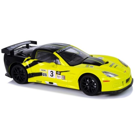 R/C Racing Sport Car 1:18 Corvette C6.R kollane 2,4 G tuled
