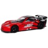 Võidusõidusportauto R/C 1:18 Corvette C6.R punased 2,4 G tuled