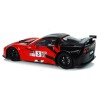 Võidusõidusportauto R/C 1:18 Corvette C6.R punased 2,4 G tuled