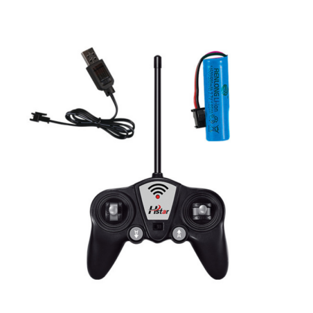 Ekskavaator buldooseri kaugjuhtimispuldiga RC 2.4G 9CH Kollane