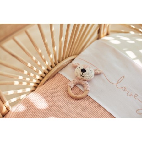 Närimisrõngas kõristi Deer, pale pink