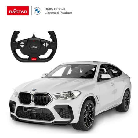 RC puldiga auto Rastar 99200 BMW X6 M 1:14 valge