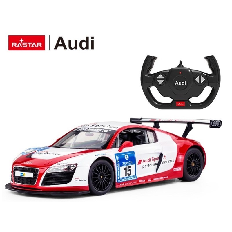 RC puldiga auto Rastar AUDI R8 LMS Performance 1:14