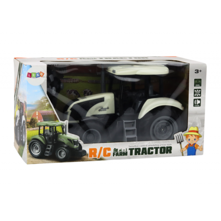 RC puldiga traktor valge 2.4G