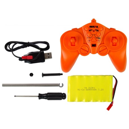 RC puldiga profesionaalne ekskavaator 2.4GHz, LED tuled, 15 funktsiooni