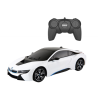 RC puldiga auto 1:18 Rastar BMW I8 valge