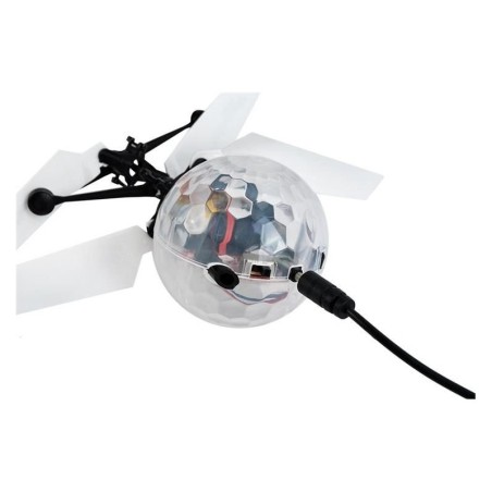 Lendav LED droon diskopall