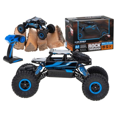 RC ROCK CRAWLER puldiga auto HB 2.4GHZ 1:18 sinine