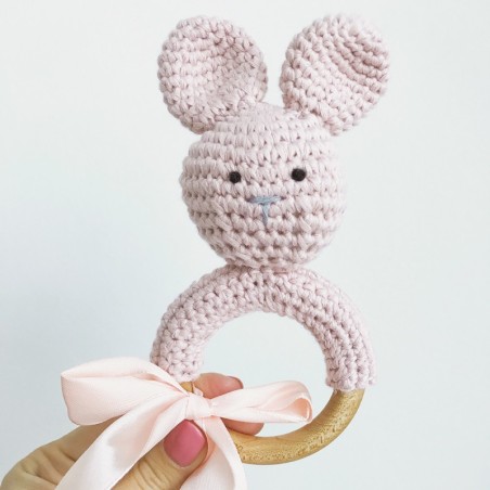 Närimisrõngas - kõristi, jänku, roosa